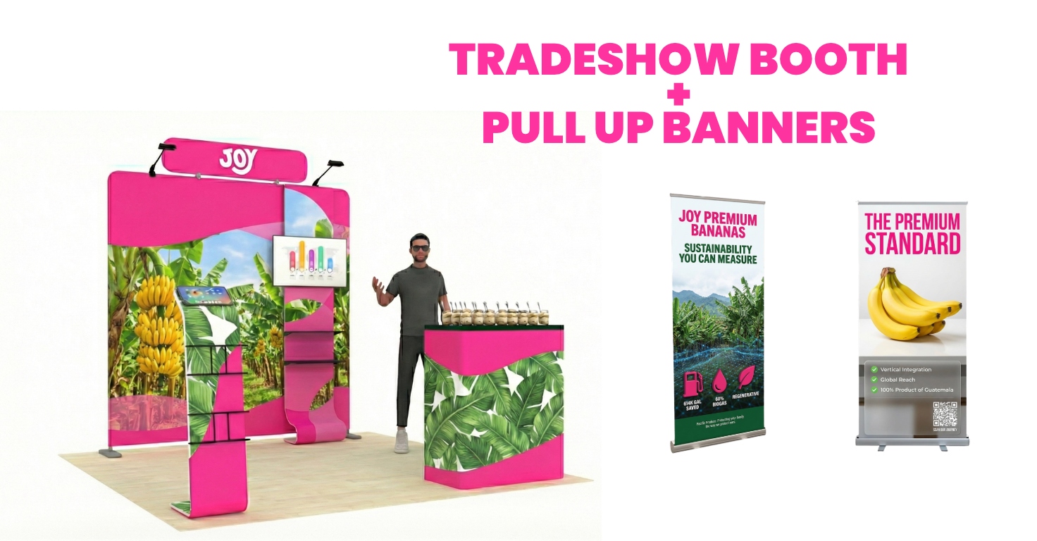 Joy B2B — tradeshow booth and banners