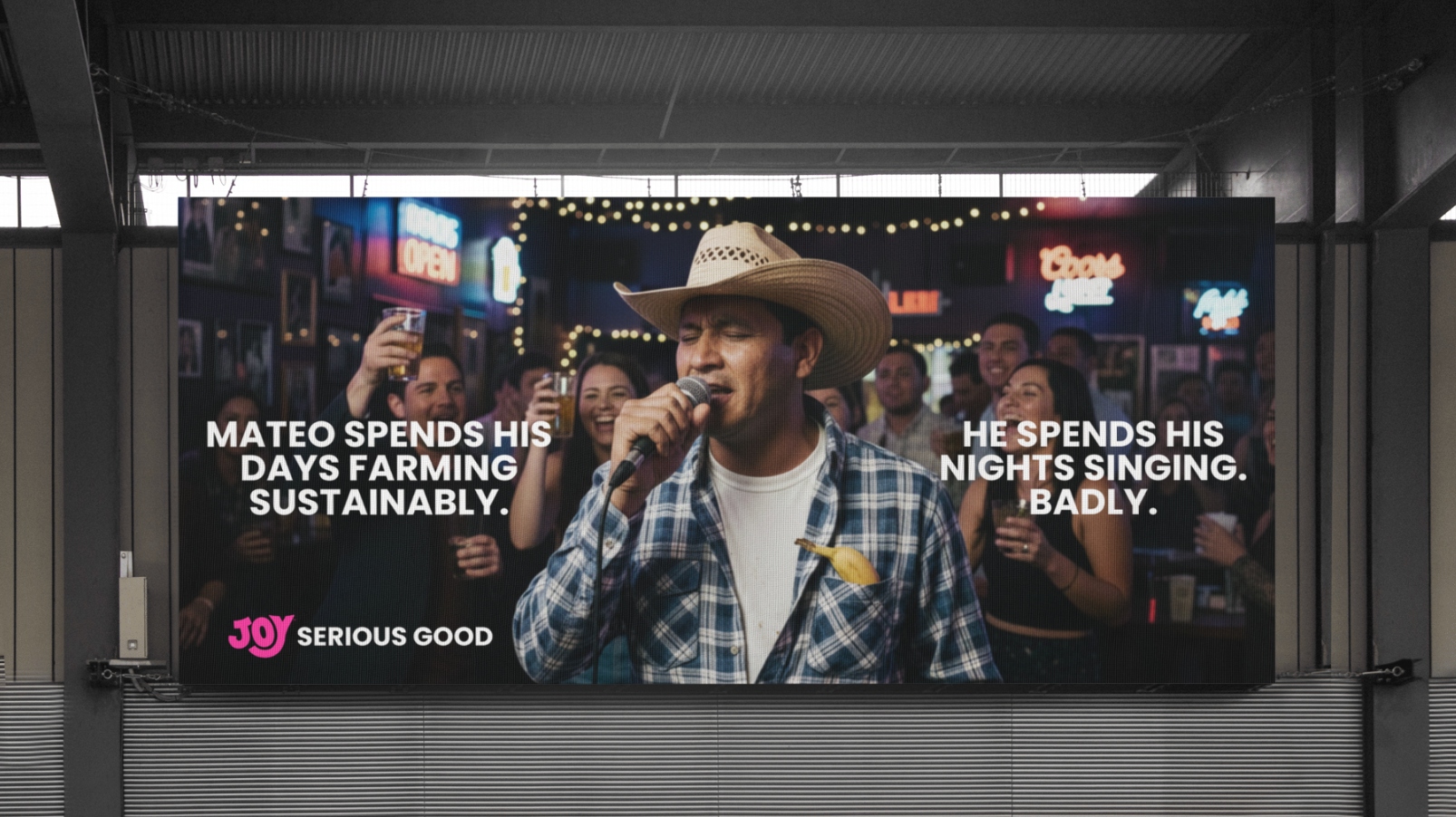 Joy OOH — Mateo billboard